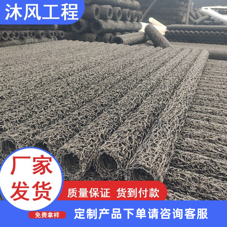 塑料盲沟现货 公路渗排水乱丝盲管 公路铁路用HDPE渗水盲沟