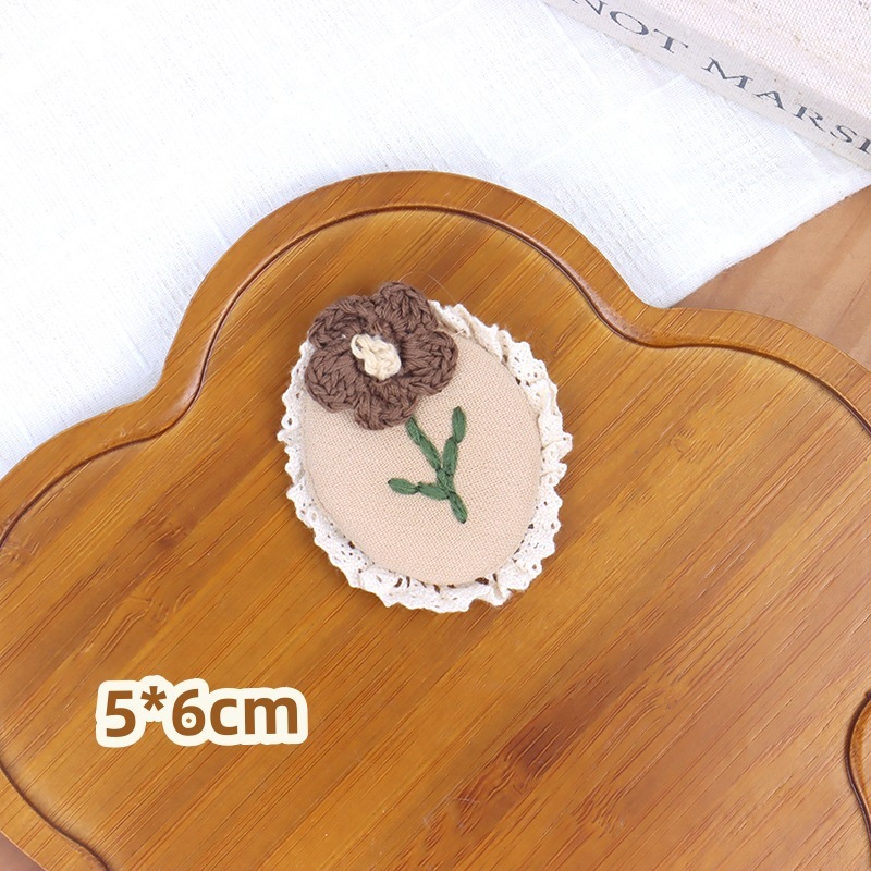 森ガール甘くてかわいいリネンレース花多用途刺繍花アクセサリーブローチ衣類アクセサリー|undefined