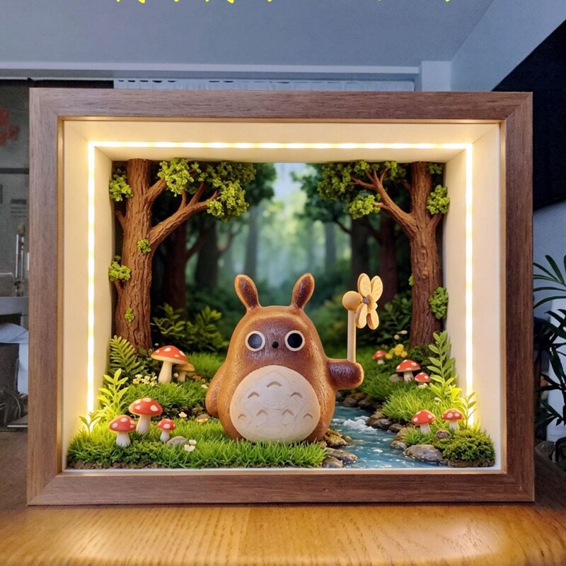 10cm Deep Three-Dimensional Hollow Photo Frame with Light and Pull-Out Tempered Glass Display Frame for Custom-Made Figurines and Blind Box Models 10cm Deep Three-Dimensional Hollow Photo Frame with Light and Pull-Out Tempered Glass Display Frame for Custom-Made Figurines and Blind Box Models