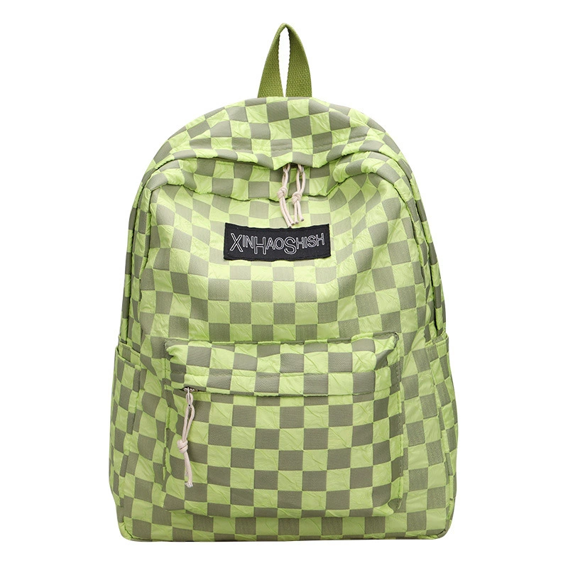 Backpack Checkerboard Small School Backpack, Lightweight 0.22 kg, Japanese-style for Elementary & Secondary