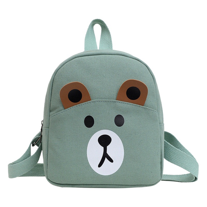Wholesale Cartoon Kindergarten School Bags 2-5 Years Old Male and Female Baby Cute Canvas Children's Backpack Early Education Small Backpack