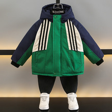 儿童男童棉衣外套冬季加厚冬装羽绒棉服2025新款保暖连帽上衣洋气