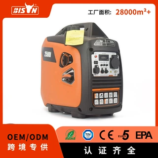 Bison低噪音1.8kw-2kw变频汽油发电机小型家用逆变发电机户外露营