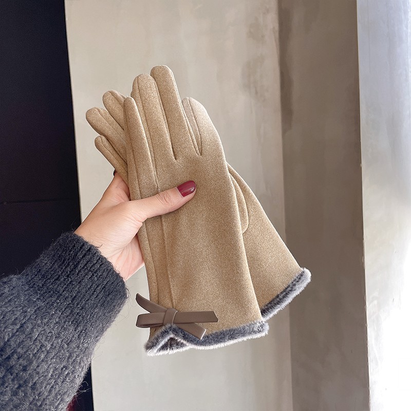 Nuovo Chao consigliato! Guanti invernali per donna più velluto spesso autunno equitazione e guida protezione dal freddo caldo touch screen_voghion.com