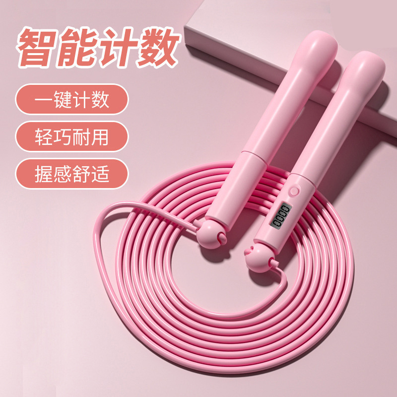 儿童电子计数跳绳成人健身男女通用小学生运动中考专用竞速跳绳|undefined