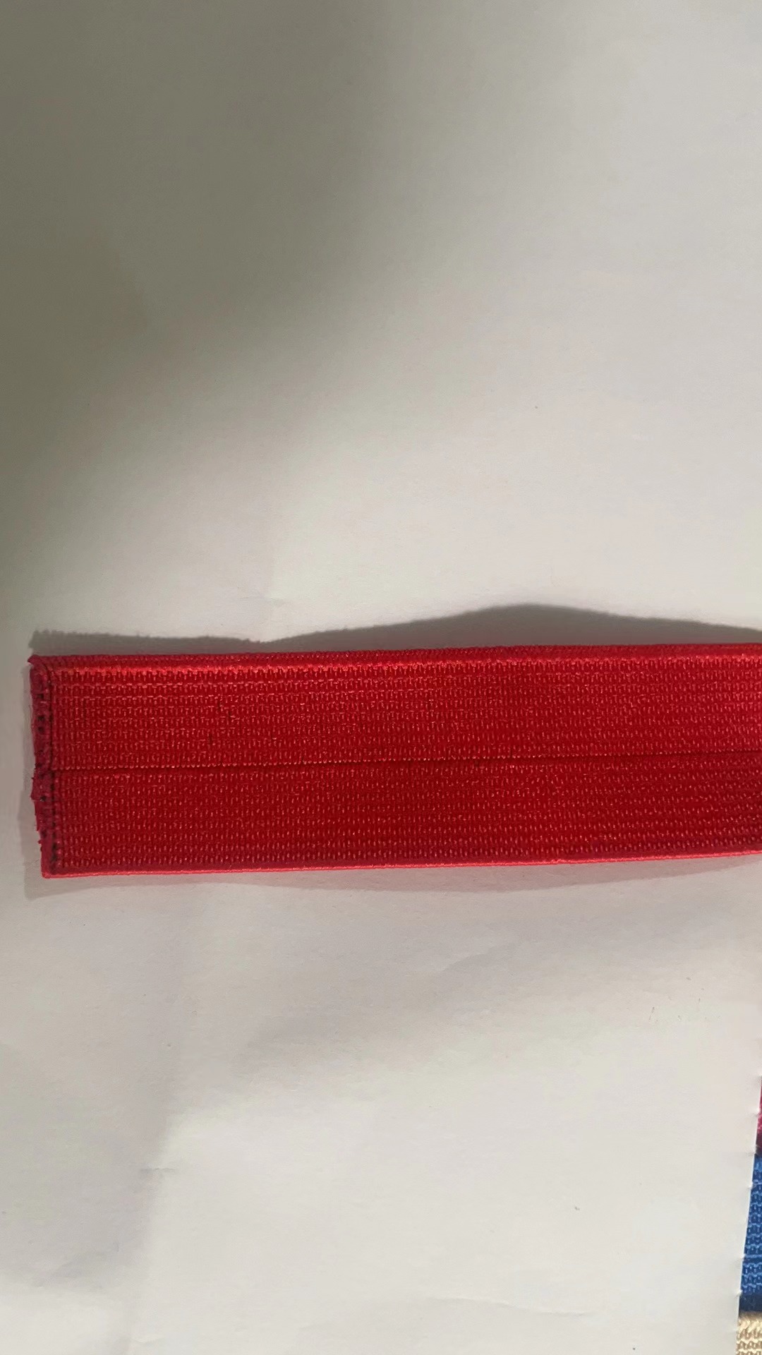 큰 빨강 * 2.5cm(1 인치) 접힌 고무 밴드