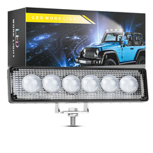 DXZ汽车LED工作灯3D凸透镜6led 18W一字型日行灯越野车改装灯雾灯
