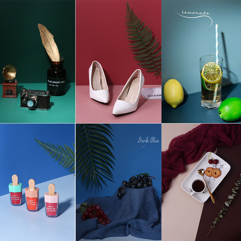 Morandi Background Paper Photo Background Cloth ins Cyber Celebrity Pendulum Decorations Food Photography Props Shooting Props