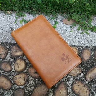 Zipper business notebook manufacturer a6 zipper notepad leather case cowhide cover loose-leaf notebook case