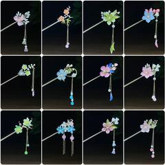 古風馬面裙配飾髮簪新中式高級感盤髮簪子旗袍髮釵子流蘇頭飾批發