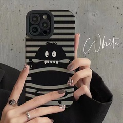 Applicable cartoon small monster iPhone 13 Pro Max Apple 14 phone case 12 full cover 11 trendy brand factory dropshipping
