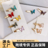 Cute crystal with bow, universal glossy hairgrip, hair accessory, suitable for import, wholesale