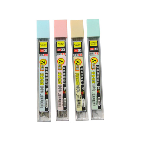 Creative Large Capacity Automatic Pencil Lead 30 Pack Push Pencil Replacements Activity Pencil Accessories Resin Lead Wholesale