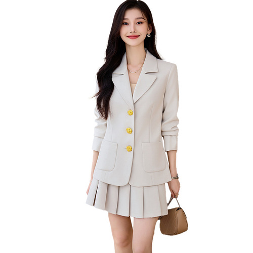 Off-white suit jacket for women small spring and autumn 2024 new high-end street casual slim small suit