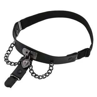 Cross-border foreign trade gothic dark rock love fashion sexy chain leggings socks punk trend leg ring leg belt