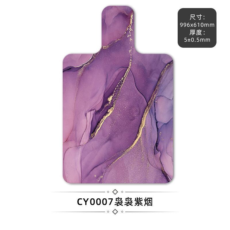 곱슬 연기가 자욱한 보라색 99.6*61cm