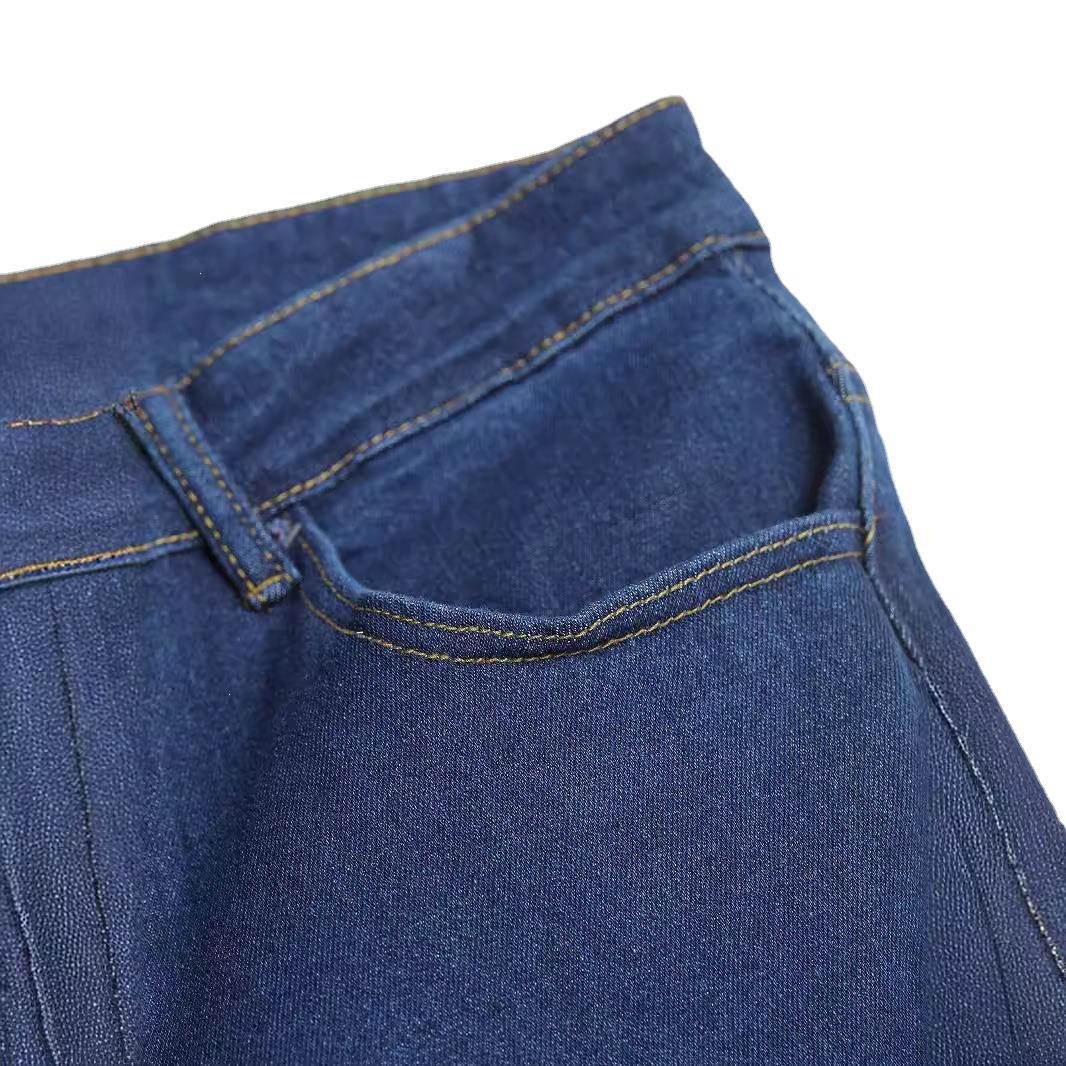 Jeans para Hombre de Algodón, Cintura Media, Corte Ajustado, para Uso Casual