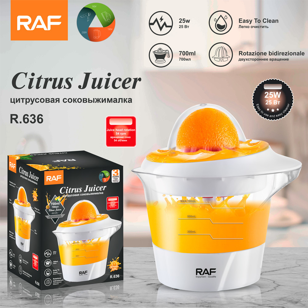 RAF Eurofronte eléctrica extrusor de naranja fresca extrusor automático doméstico extrusor de jugo pequeño y portátil