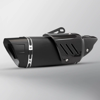 fiber exhaust pipe, Exhaust pipe - all-black-real-carbon-cover
