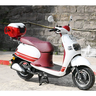 Motorcycle trunk | red gas tank tail