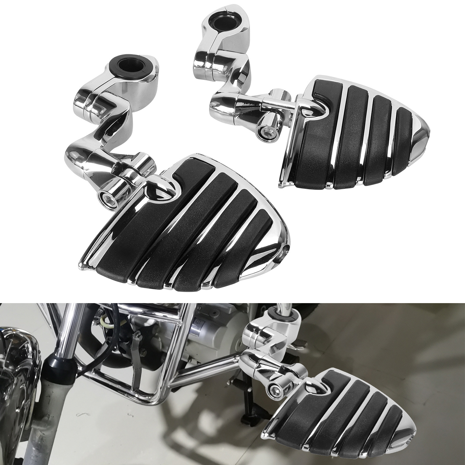 Suitable for Harley Series Motorcycles, Universal Modified Footrest Accessories, Modified Bumper, High-Speed Footrest Bracket, Universal