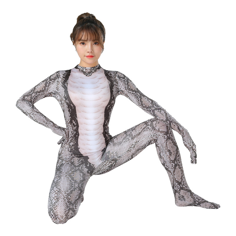Python series de animales de terror, trajes de Halloween, trajes de cosplay para hombres y mujeres.
