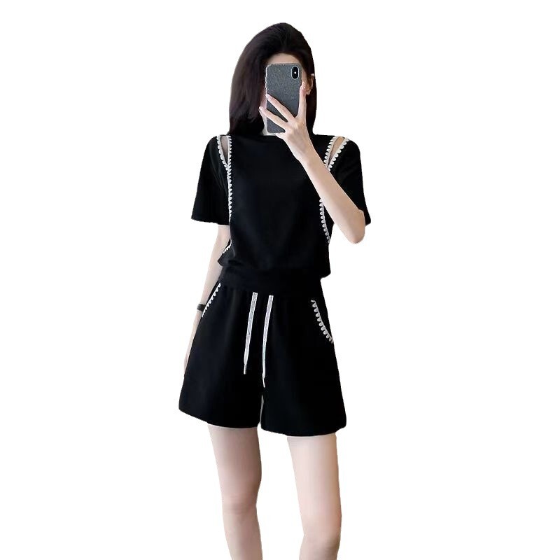 夏のファッションのカジュアルスーツの女性の新型の洋気はゆったりしていて、やせています。|undefined