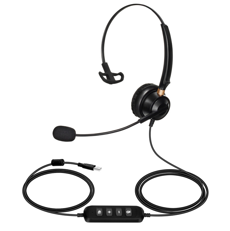 H600-USB Head-mounted Word Headset / Customer Service Headset / Computer Headset / Tuning Mute