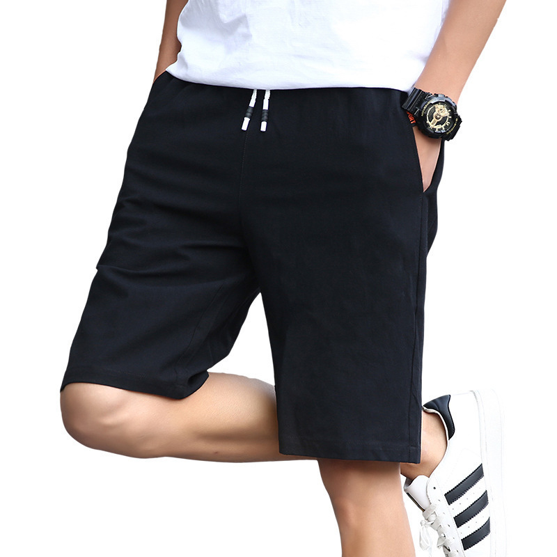 2021 nuevo algodón de verano cómodos pantalones cortos casuales transpirables para hombres pantalones medianos pantalones de algodón jóvenes pantalones sueltos