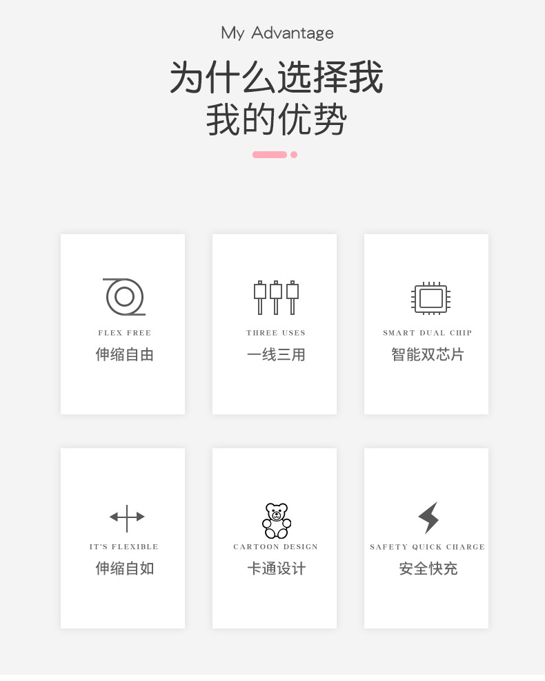 Car Charger Fast Charging Cigarette Lighter Light Luxury Car One to Three Multi-Function Telescopic Three-In-One Mobile Phone Data Cable