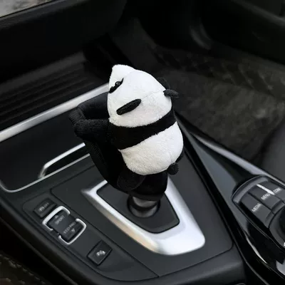 toy, car gear shift cover, protective — Sürətlər qutusu və əl tormozu başlıqları - no-specifications-papa-panda-gear-shift-cover