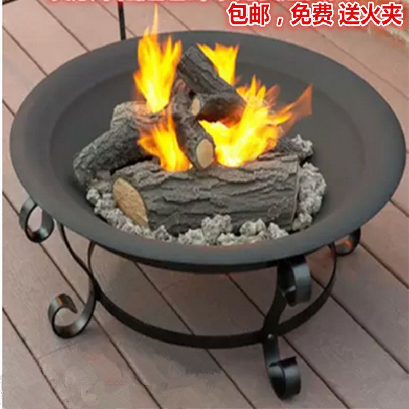 indoor Warm Carbon furnace Iron art Brazier winter Stove Wedding celebration Brazier Charcoal brazier household outdoor Assemble Barbecue rack