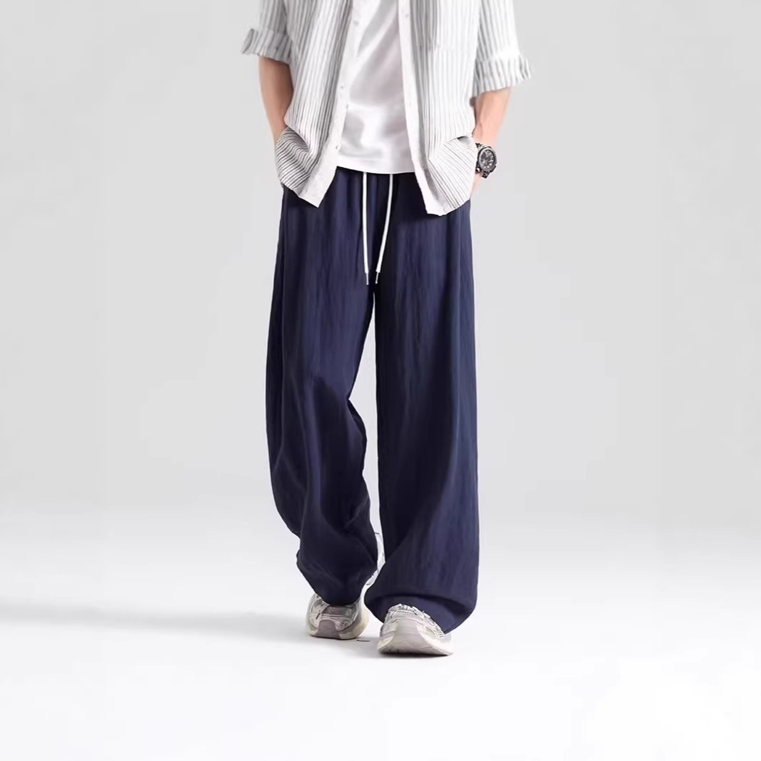 Pantalones casuales de verano transfronterizos Pantalones deportivos transpirables de hombre Pantalones de verano de lino delgados