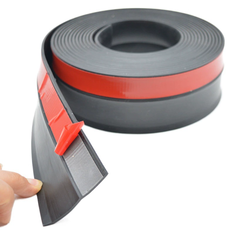 Универсальная самоклеящаяся уплотнительная лента для гаражных ворот, самоклеящаяся резиновая лента для роллетных дверей, самоклеящаяся верхняя и боковая влагозащитная резиновая лента