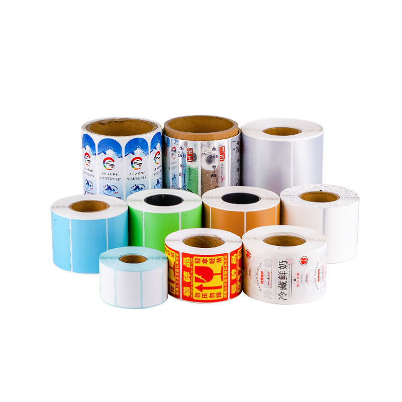 Sakura personalizada etiqueta adhesiva de papel de cobre etiqueta de código de barras impresa de papel de carbono cinta personalizada etiqueta de cobre pegatinas