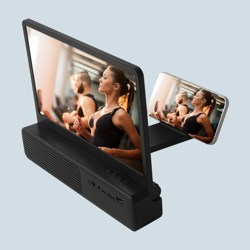 メーカー直販f11携帯電話ビデオアンプhd 3d携帯電話スタンドスクリーンbluetoothオーディオ拡大鏡|undefined