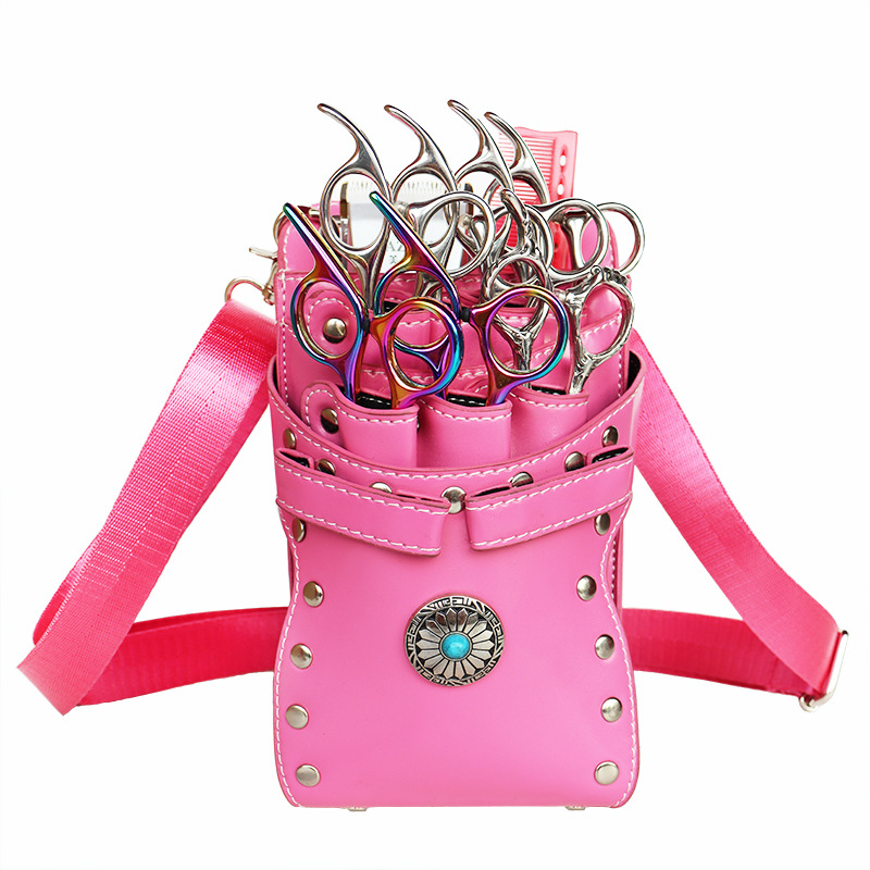 Venta directa de fábrica nueva moda peluquería bolsa de tijeras kit de peluquería peluquería estilista multifuncional riñonera diagonal