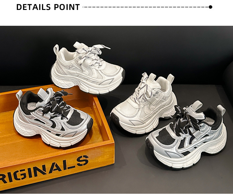 Breathable Double Mesh Kids Sneakers Lightweight Slip-on Trainers_voghion.com