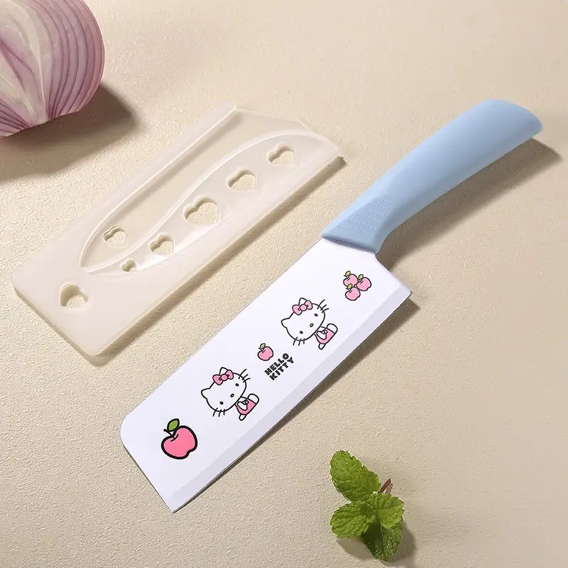 [blue] a cutting knife (comes with knife cover)