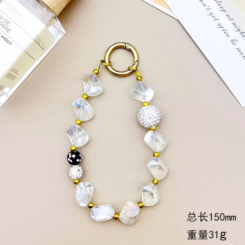 다이아몬드 다이아몬드 휴대폰 체인(골드)