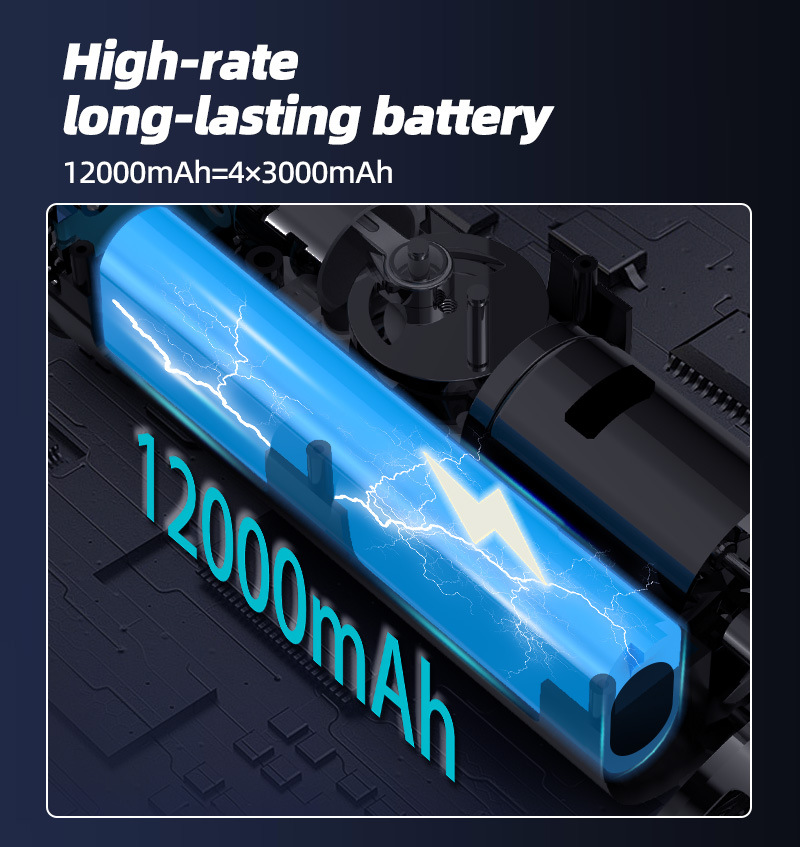 Cross-border wireless smart car air pump with power bank, large-capacity multifunctional inflator with automatic stop