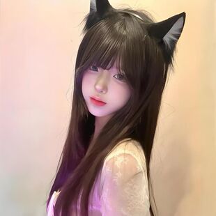 Lolita�����^�l���Lֱ�l��ɫ�Rβ70����cm�^��jk�l֮��