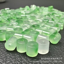高冰翡翠冰飘绿桶珠6mm*6mm路路通散珠diy手工配件批发隔珠