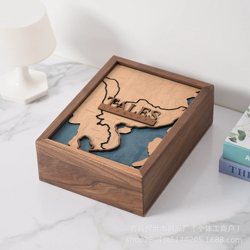 Ретро деревянный ящик для хранения медалей, памятная коробка для коллекции монет, шкатулка для ювелирных изделий, коробка для упаковки чая, подарочная коробка
