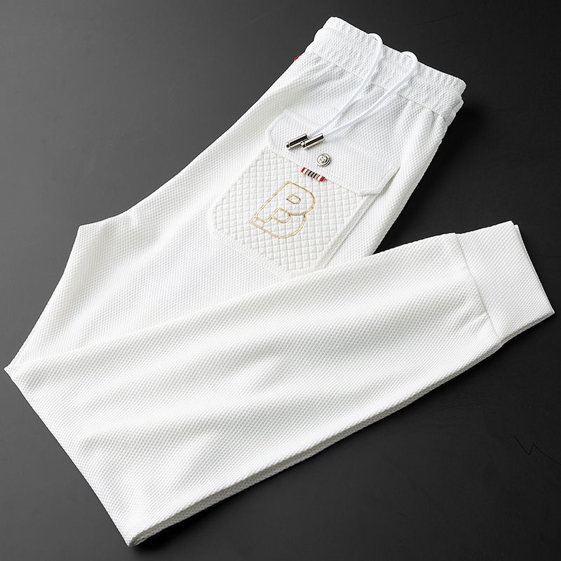 Men's Clothing Pants New Trendy Fashion Versatile Slim Fit Fashion Sports Pants Men_voghion.com