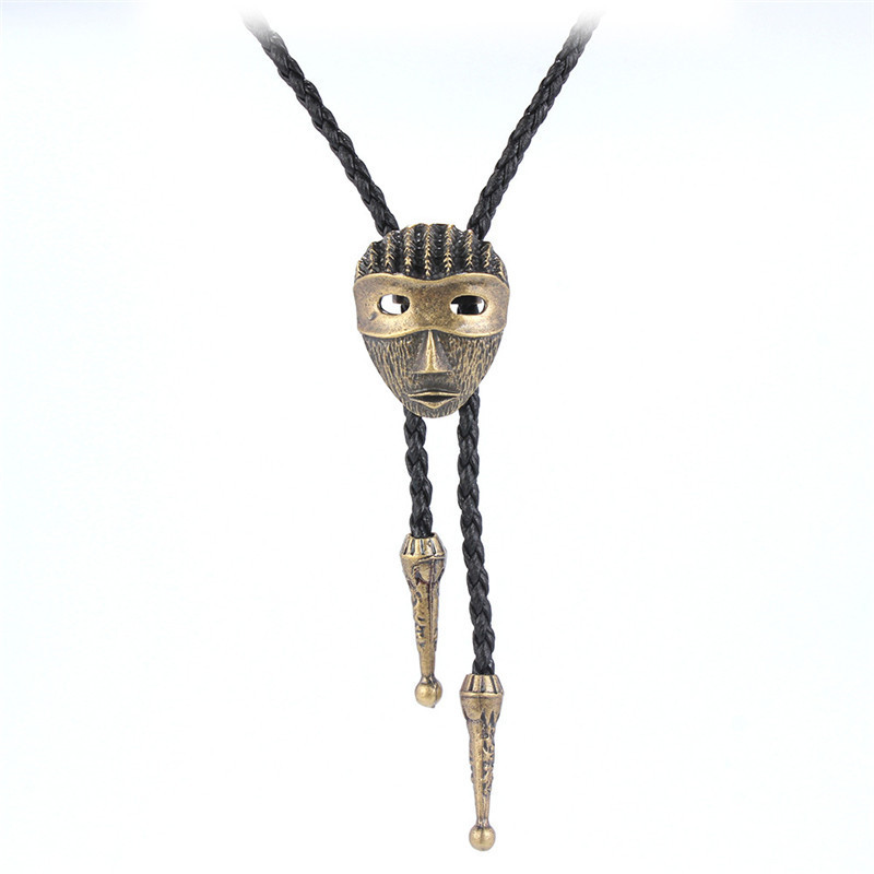 Máscara de payaso de bronce