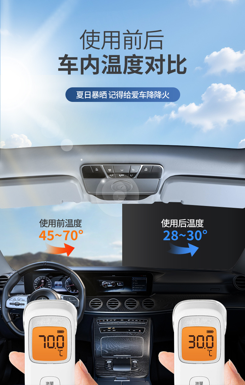 Car Cover 190t Silver-Coated Fabric Color-Blocked Car Cover Full Vehicle Sun Protection Cover Universal for All Seasons Waterproof and Dustproof Cover