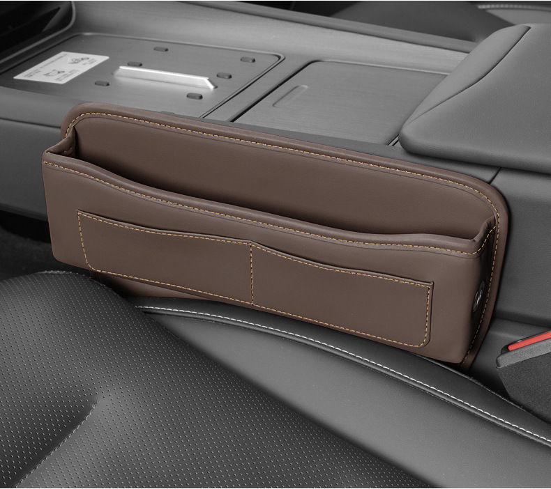 Car seat gap storage box car seat storage box gap plug leather multifunctional storage bag storage box