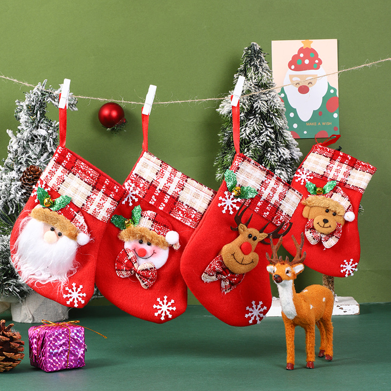 36g Weight Hanging Ornaments Event & Party Supplies 1 Piece Quantity Party, Festival Occasion Nonwoven Material Christmas Festival Santa Claus, Christmas Socks, Snowman Pattern Cartoon Style, Cute Style Christmas Cartoon Style Cute Santa Claus Christmas Socks Snowman Nonwoven Party Festival Hanging Ornaments 4