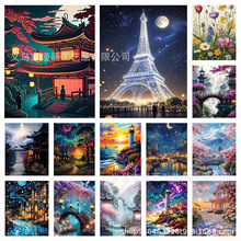 �羳TEMU����5D��ʯ�����������羰DIY�����Ʒһ������ֱ����